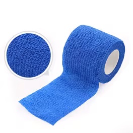 Self-Adherent Cohesive Medical Bandage (Blue) (Pack of 5)